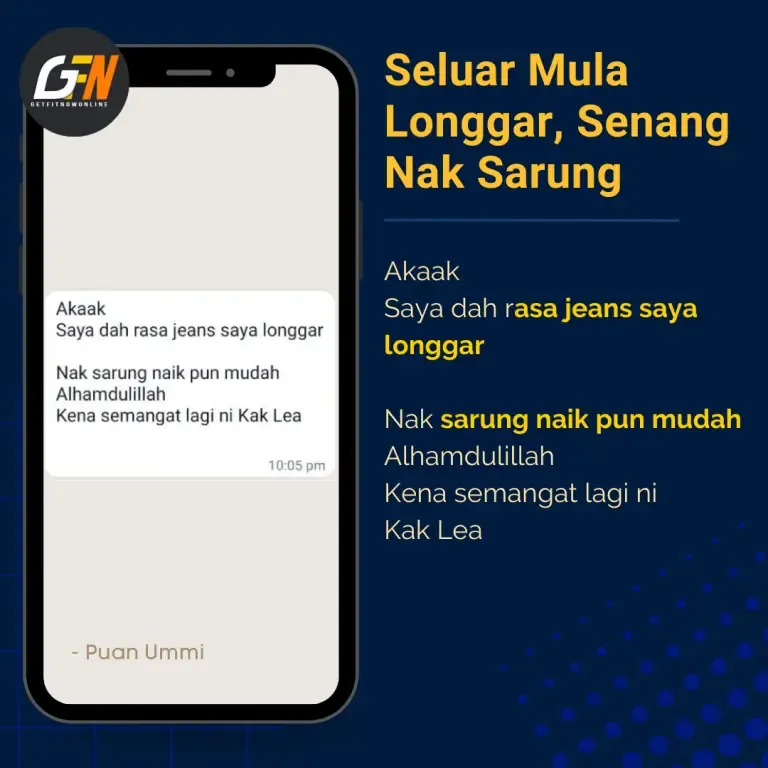 Testimoni Puan Ummi seluar mula longgar